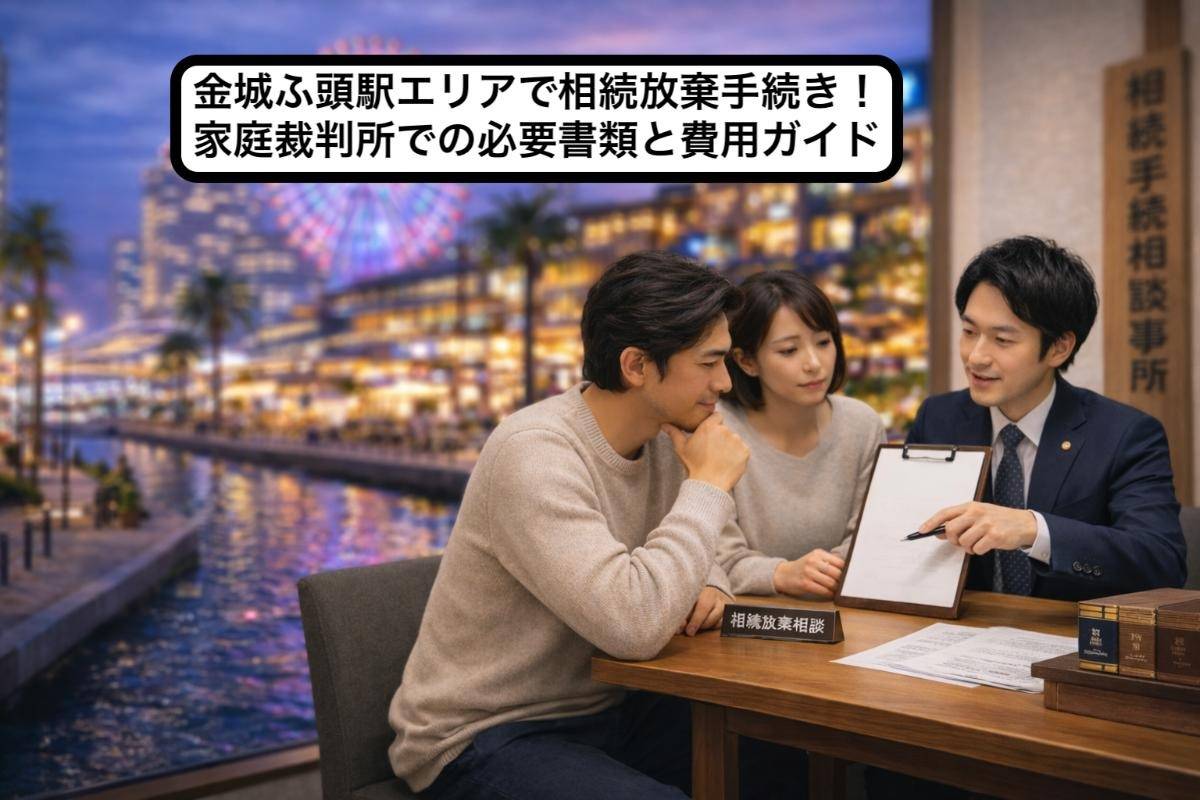 金城ふ頭駅エリアで相続放棄手続き!家庭裁判所での必要書類と費用ガイド