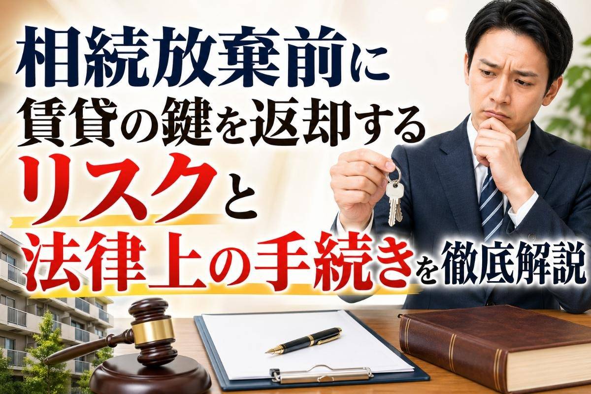 相続放棄前に賃貸の鍵を返却するリスクと法律上の手続きを徹底解説